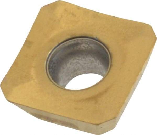 Seco - SEEX09T3 M05 Grade F40M Carbide Milling Insert - TiAlN/TiN Finish, 0.156" Thick, 3/8" Inscribed Circle - Industrial Tool & Supply