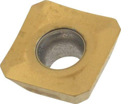Seco - SEEX09T3 M05 Grade F40M Carbide Milling Insert - TiAlN/TiN Finish, 0.156" Thick, 3/8" Inscribed Circle - Industrial Tool & Supply