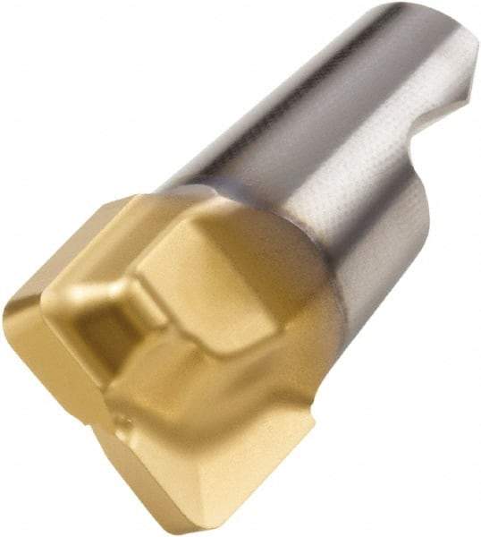 Seco - MM08 MD03 Grade F30M Carbide End Milling Tip Insert - 2 Flutes, 0.315" Cutting Diam, 0.216" Depth of Cut, 0.268" Extension, 0.016" Cnr Rad - Industrial Tool & Supply