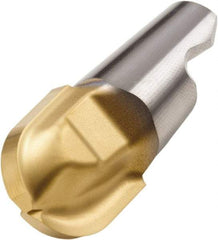 Seco - MM08 E03 Grade F30M Carbide End Milling Tip Insert - 2 Flutes, 0.315" Cutting Diam, 0.322" Depth of Cut, 0.371" Extension, 0.157" Cnr Rad - Industrial Tool & Supply