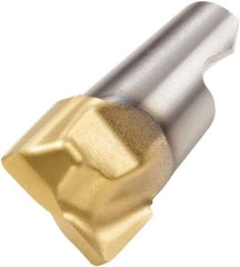Seco - MM08 E03 Grade F30M Carbide End Milling Tip Insert - 2 Flutes, 0.315" Cutting Diam, 0.213" Depth of Cut, 0.264" Extension, 0.016" Cnr Rad - Industrial Tool & Supply