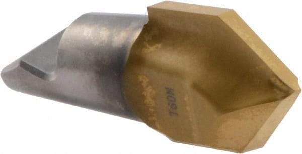 Seco - MM16 M06 Grade T60M Carbide Center Drill Milling Tip Insert - TiAlN/TiN Finish, 2 Flutes, 3/4" Cutting Diam, 0.378" Depth of Cut, 0.872" Extension, 0.421" Cnr Rad - Industrial Tool & Supply