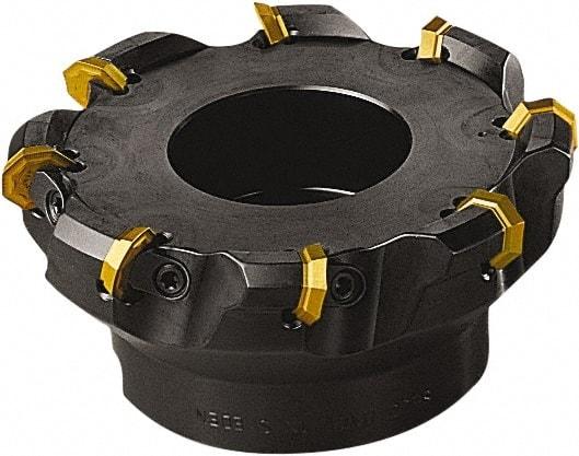 Seco - 112mm Cut Diam, 32mm Arbor Hole, 5mm Max Depth of Cut, 43° Indexable Chamfer & Angle Face Mill - 6 Inserts, OF.. 0704 Insert, Right Hand Cut, 6 Flutes, Series OctoMill - Industrial Tool & Supply