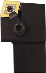 Seco - MCRN, Left Hand Cut, 75° Lead Angle, 1" Shank Height x 1" Shank Width, Negative Rake Indexable Turning Toolholder - 6" OAL, CNMG 432 Insert Compatibility, Series Multi-Directional Turning (MDT) - Industrial Tool & Supply