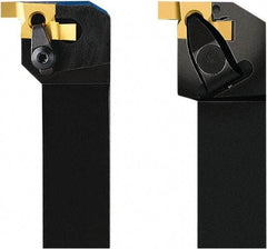 Seco - CEA, External, Left Hand, 0.1" Max Depth of Cut, 0.098 to 0.1" Groove Width, Indexable Grooving Tool Holder - 10EAL Insert Compatibility, 1" Shank Height, 1" Shank Width, 6" OAL - Industrial Tool & Supply