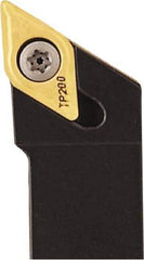 Seco - SDJC, Left Hand Cut, 93° Lead Angle, 1" Shank Height x 1" Shank Width, Neutral Rake Indexable Turning Toolholder - 6" OAL, DCMT 32.52 Insert Compatibility, Series Multi-Directional Turning (MDT) - Industrial Tool & Supply