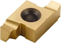 Seco - 203020EAR AX Grade CP500, 4.2mm Cutting Width Carbide Grooving Insert - 2.2mm Max Depth of Cut, Right Hand, 1mm Corner Radius, TiAlN/TiN Finish - Industrial Tool & Supply