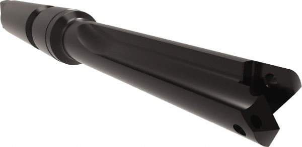 Allied Machine and Engineering - Series 1, 18mm Max Diam, 3MT Taper Shank, Straight Flute Spade Drill - 2-3/4" Max Depth, 3-7/8" Body Length, 7-3/4" OAL, Short Length, Through Coolant - Industrial Tool & Supply