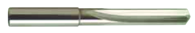 5.9mm Dia. - Carbide Straight Flute 4XD Drill-120Â° Point-Coolant-Bright - Industrial Tool & Supply