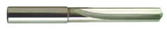 8.6mm Dia. - Carbide Straight Flute 4XD Drill-120Â° Point-Coolant-Bright - Industrial Tool & Supply