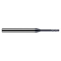 ‎1/64″ Dia. × 1/8″ Shank × 0.045″ DOC × 1-1/2″ OAL, Carbide AlTiN, Standard , 4 Flute, Ballnose End Mill