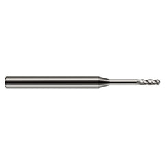 3/16″ Dia. × 1/8″ Shank × 0.57″ DOC × 2″ OAL, Carbide Uncoated, Standard , 2 Flute, Ballnose End Mill