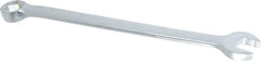 Proto - 7/8" 6 Point Combination Wrench - 15° Head Angle, 12-1/2" OAL, Steel, Satin Finish - Industrial Tool & Supply