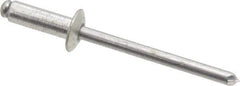 RivetKing - Size 66 Dome Head Aluminum Open End Blind Rivet - Aluminum Mandrel, 0.251" to 3/8" Grip, 3/8" Head Diam, 0.192" to 0.198" Hole Diam, 0.575" Length Under Head, 3/16" Body Diam - Industrial Tool & Supply