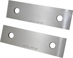 SPI - 6" Long x 1-5/8" High x 1/8" Thick, Steel Parallel - Sold as Matched Pair - Industrial Tool & Supply