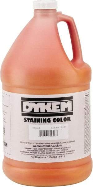 Dykem - 1 Gallon Orange Staining Color - Bottle - Industrial Tool & Supply