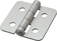 80/20 Inc. - 2" Long x 2" Wide x 0.078" Thick, Aluminum Door Hinge - Aluminum - Industrial Tool & Supply