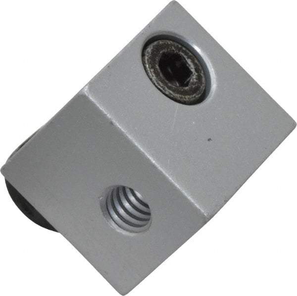 80/20 Inc. - 3/4" Wide, 0.7" High, Open Shelving Panel Mount Block - Aluminum, 0.812" Deep, Use with Series 10 - Industrial Tool & Supply