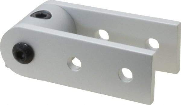 80/20 Inc. - 3" High, Open Shelving 0° 3" Arm Dynamic Pivot Assembly - Aluminum, Use with Series 10 & Bolt Kit 3393 - Industrial Tool & Supply