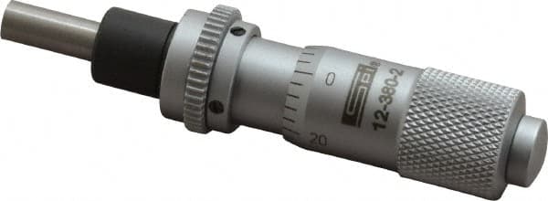 SPI - 1/2 Inch, 0.51 Inch Thimble, 0.2 Inch Spindle Diameter x Mechanical Micrometer Head - Industrial Tool & Supply