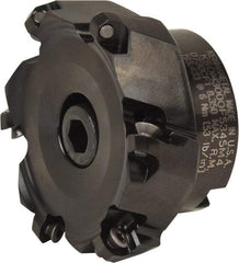 Kennametal - 3" Cut Diam, 1" Arbor Hole, 3.5mm Max Depth of Cut, 43° Indexable Chamfer & Angle Face Mill - 6 Inserts, OF.T 06L5... Insert, Right Hand Cut, 6 Flutes, Series KSOM Mini - Industrial Tool & Supply