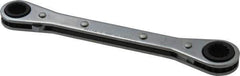 Proto - 9mm x 10mm 12 Point Reversible Ratcheting Box Wrench - Double End, 1-5/8" Head Diam x 1/2" Head Thickness, 5-1/2" OAL, Steel, Chrome Finish - Industrial Tool & Supply