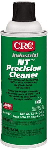 CRC - 12 Ounce Aerosol Electrical Grade Cleaner/Degreaser - 30,800 Volt Dielectric Strength, Nonflammable, Food Grade - Industrial Tool & Supply