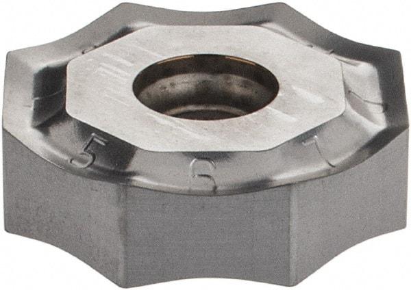 Iscar - ONHU080608 HP Grade IC328 Carbide Milling Insert - TiCN Finish, 0.2362" Thick, 0.7953" Inscribed Circle, 0.8mm Corner Radius - Industrial Tool & Supply