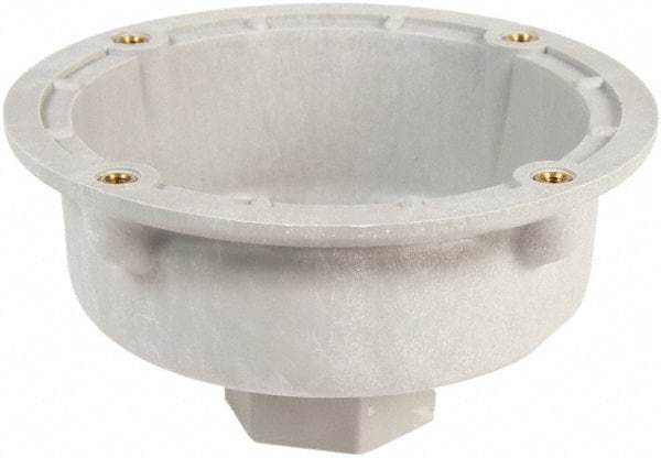 Edwards Signaling - 4-1/2 Inch Wide x 2-1/4 Inch High, Shock Resistant, Visual Signal Device Pipe Mount Attachment - For Use with 105 Series Flashing Beacon - Industrial Tool & Supply