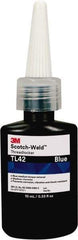 3M - 1 mL, Blue, Medium Strength Liquid Threadlocker - Series TL42, 24 hr Full Cure Time - Industrial Tool & Supply