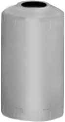 Made in USA - 100 Gallon Cylindrical Linear Polyethylene Liquid-Dispensing Tank - 64" High x 23" Diam - Industrial Tool & Supply