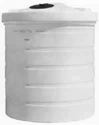 Made in USA - 200 Gallon Tapered Cylinder Linear Polyethylene Double Wall Tank - 52" High x 41" Diam - Industrial Tool & Supply