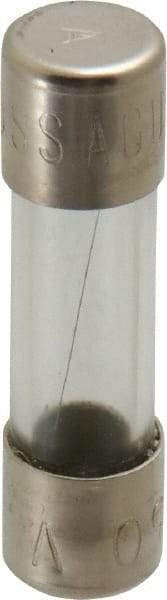 Cooper Bussmann - 250 VAC, 1 Amp, Fast-Acting Miniature Glass Fuse - Fuse Holder Mount, 1-1/2" OAL, 13/32" Diam - Industrial Tool & Supply