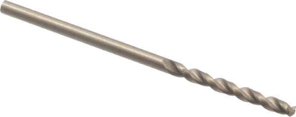 Cleveland - #46 135° Parabolic Flute Cobalt Screw Machine Drill Bit - Oxide/Gold Finish, Right Hand Cut, 3/4" Flute Length, 1-3/4" OAL, Split Point, Straight Shank - Industrial Tool & Supply