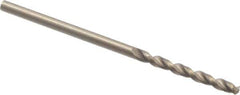 Cleveland - #46 135° Parabolic Flute Cobalt Screw Machine Drill Bit - Oxide/Gold Finish, Right Hand Cut, 3/4" Flute Length, 1-3/4" OAL, Split Point, Straight Shank - Industrial Tool & Supply