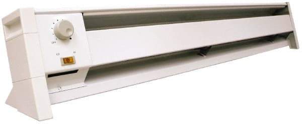 Marley - 45" Long, 120 Volt, 500/100/1500 Watt, 3410/5120 BTU, Electric Baseboard Heater - Industrial Tool & Supply