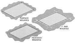 TPI - 120/240 Volt, 47-3/4" Long Ceiling Heating Panel - 2560 Max BTU, 750 Watt - Industrial Tool & Supply