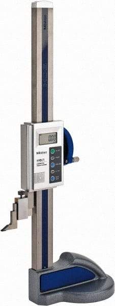 Mitutoyo - 12" Electronic Height Gage - 0.0005" Resolution, Accurate to 0.0015", LCD Display, SPC Data Output - Industrial Tool & Supply