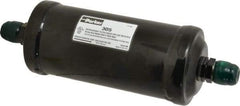 Parker - 5/8" Connection, 3" Diam, 9.24" Long, Refrigeration Liquid Line Filter Dryer - 9-15/16" Cutout Length, 361 Drops Water Capacity - Industrial Tool & Supply