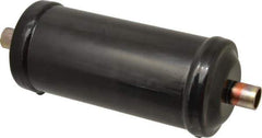 Parker - 5/8" Connection, 3" Diam, 9.24" Long, Refrigeration Liquid Line Filter Dryer - 7-3/4" Cutout Length, 361 Drops Water Capacity - Industrial Tool & Supply