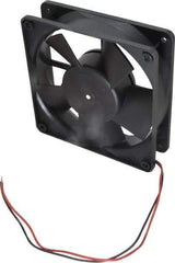 EBM Papst - 24 Volts, DC, 100 CFM, Square Tube Axial Fan - 0.21 Amp Rating, 119mm High x 119mm Wide x 1.26" Deep - Industrial Tool & Supply