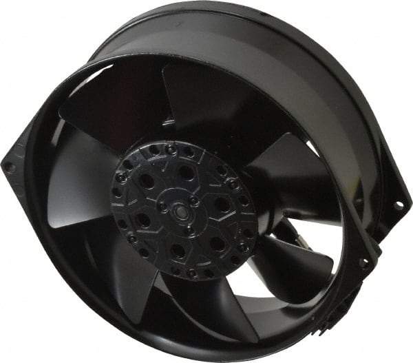 EBM Papst - 230 Volts, AC, 233 CFM, Round Tube Axial Fan - 0.2 Amp Rating, 5.91" High x 5.91" Wide x 2.17" Deep - Industrial Tool & Supply