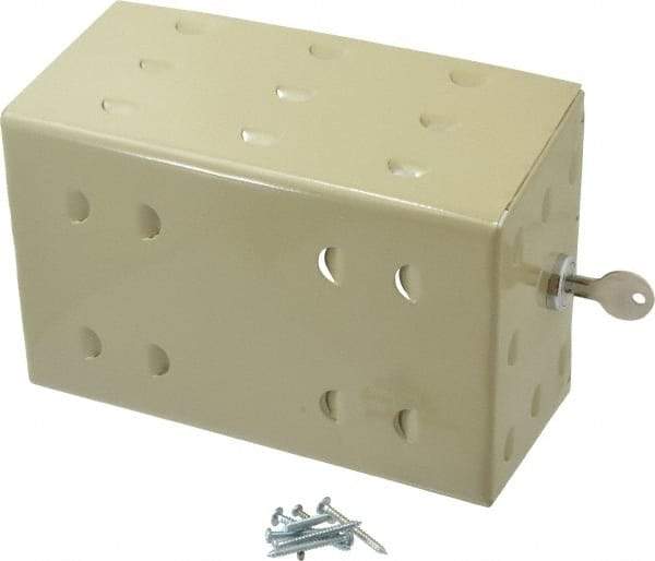 Value Collection - Steel Ring Base Thermostat Guard - 4-1/4" Inside Width x 3-9/16" Inside Depth x 6-3/4" Inside Height - Industrial Tool & Supply