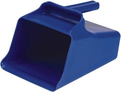 Remco - 128 oz Blue Polypropylene Flat Bottom Scoop - 8.7" Wide x 6.7" Deep Bowl, 11" OAL - Industrial Tool & Supply