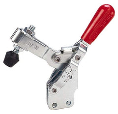 De-Sta-Co - 375 Lb Holding Capacity, Vertical Handle, Manual Hold Down Toggle Clamp - 57° Handle Movement, 99° Bar Opening, U-Bar, Straight Base, Electro-Plated Zinc, Carbon Steel - Industrial Tool & Supply