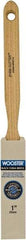 Wooster Brush - 1" Flat Hog Sash Brush - 2-7/16" Bristle Length, 5-1/8" Maple Fluted Handle - Industrial Tool & Supply
