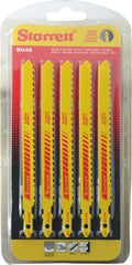 Starrett - 5" Long, 6 Teeth per Inch, Bi-Metal Jig Saw Blade - Toothed Edge, 3/8" Wide x 0.05" Thick, U-Shank, Alternate Tooth Set - Industrial Tool & Supply