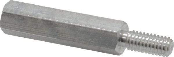 Electro Hardware - M4x0.70, 33.53mm OAL, 6mm Across Flats, Aluminum Hex Male/Female Circuit Board Standoffs - 11.1mm Thread Depth, 24mm Body Length, Uncoated - Industrial Tool & Supply
