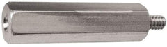 Electro Hardware - M2.5x0.45, 26.97mm OAL, 4.5mm Across Flats, Stainless Steel Hex Male/Female Circuit Board Standoffs - 4.8mm Thread Depth, 23mm Body Length, Uncoated - Industrial Tool & Supply