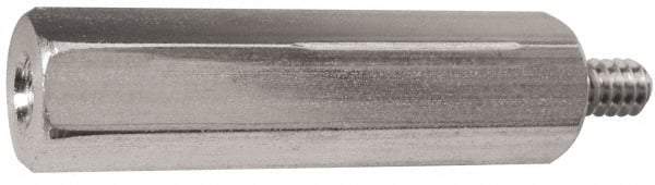 Electro Hardware - M2.5x0.45, 17.97mm OAL, 4.5mm Across Flats, Stainless Steel Hex Male/Female Circuit Board Standoffs - 4.8mm Thread Depth, 14mm Body Length, Uncoated - Industrial Tool & Supply